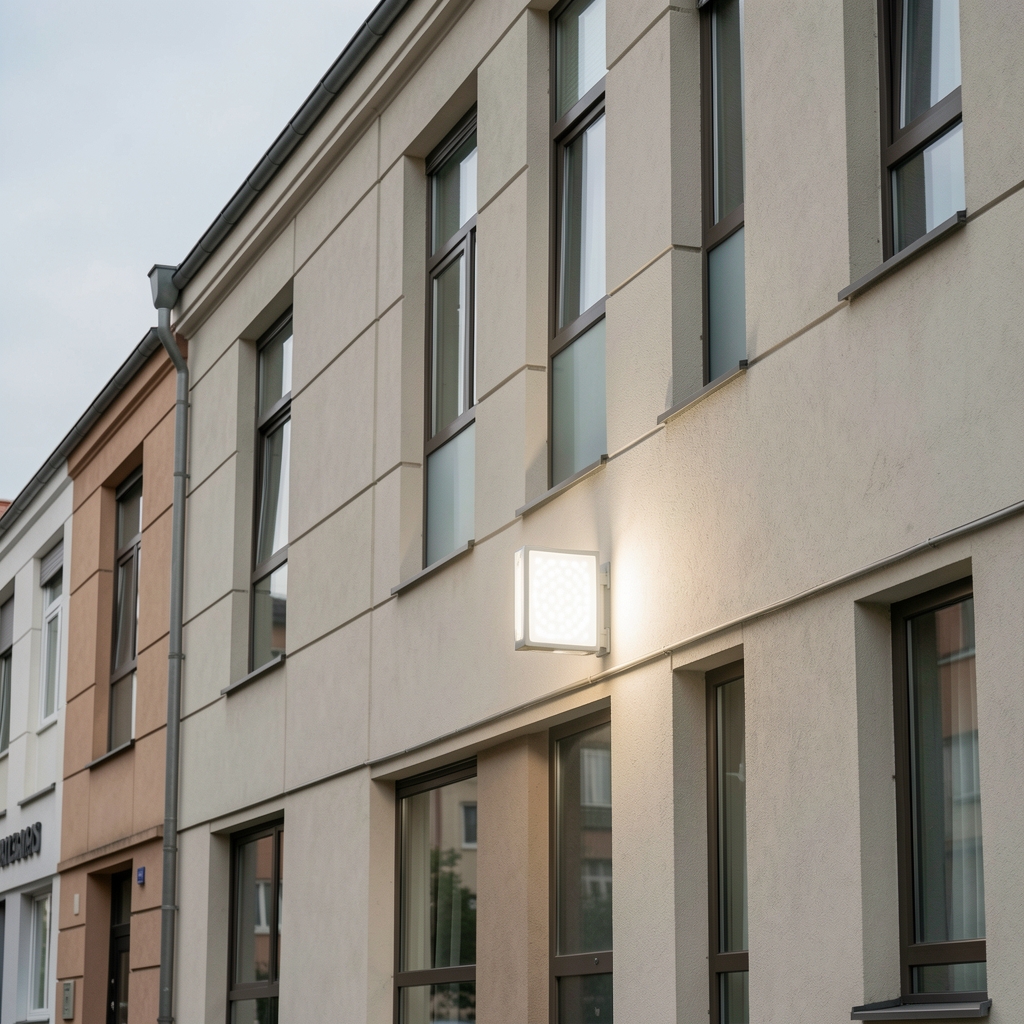 OSRAM Endura Flood 50W LED reflektor za fasadu sa hladnim belim svetlom na spoljnoj zgradi
